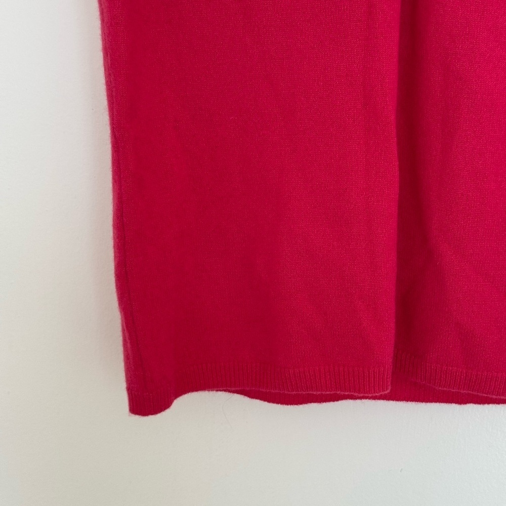 Talbots Sleeveless V-Neck 100% Pure Cashmere Tank in Pink Large - Picture 4 of 6